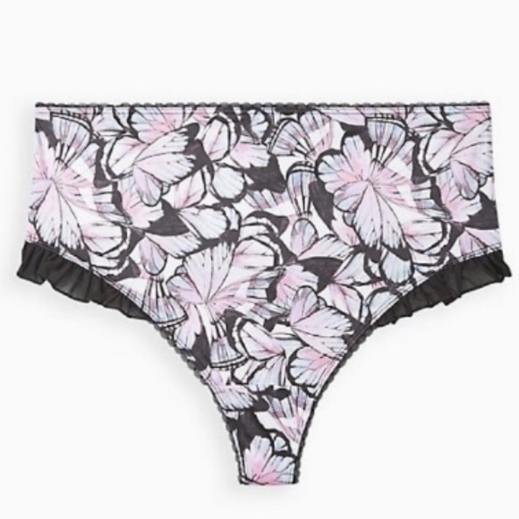 🆕 Satin Ruffle High Rise Thong Panty Set 2 2X 18 20 NWT Torrid New! - Picture 7 of 10